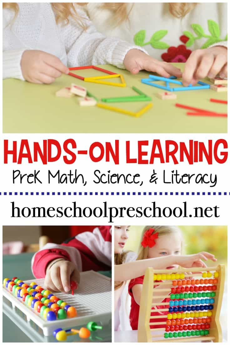Learning is more fun when it's hands-on. Ditch the worksheets and engage your young learners with this collection of over 100 hands-on preschool activities!