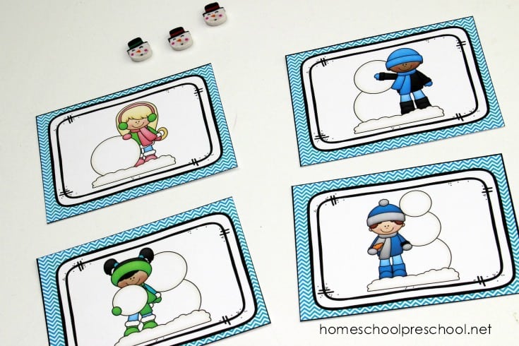 This winter, preschoolers can practice sequencing with this set of "how to build a snowman" sequence card printables. They're perfect for your winter lessons.