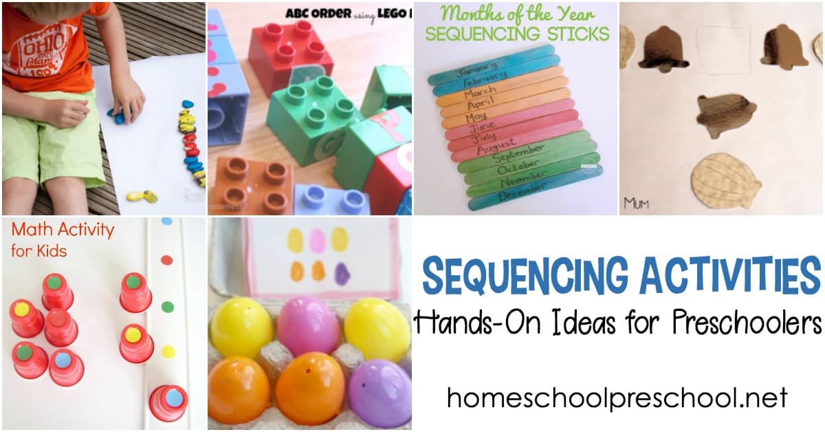 Being able to sequence is an important skill for math and reading. Discover hands-on sequencing activities for preschoolers that are perfect for building a strong foundation.